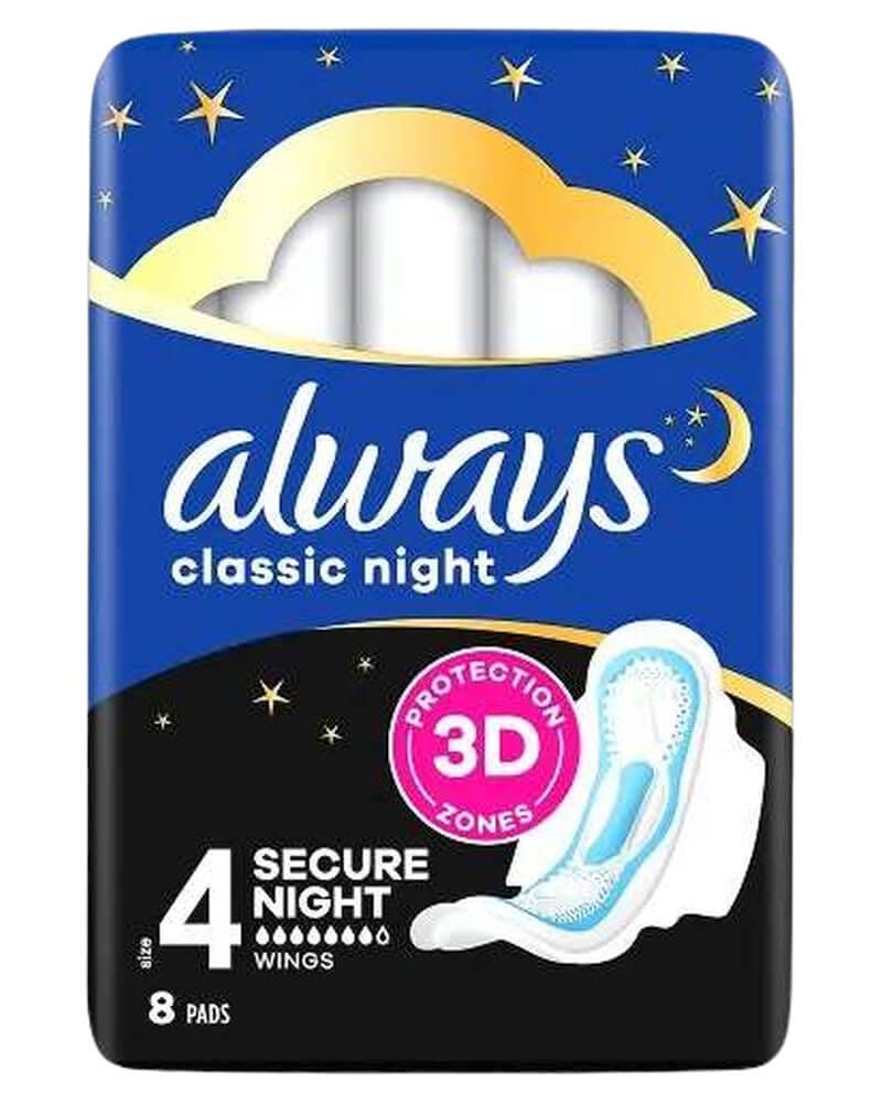 Always Maxi Classic Night Pads With Wings 8 stk.