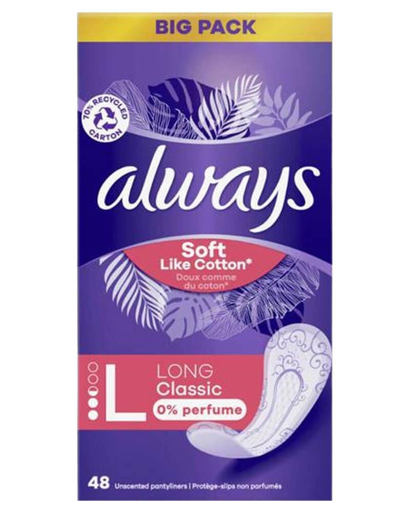 Always Liners Soft Like Cotton Large (Long) 48 stk.