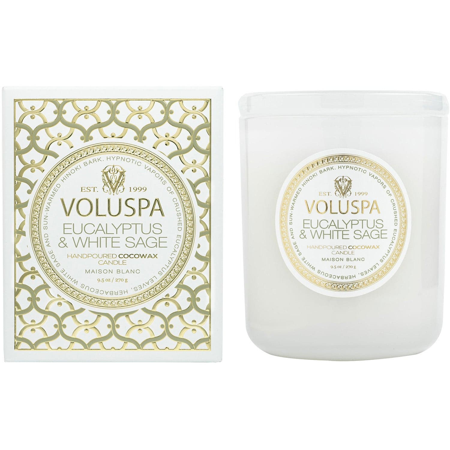 Voluspa Classic Boxed Candle Eucalyptus & White Sage - 270 g