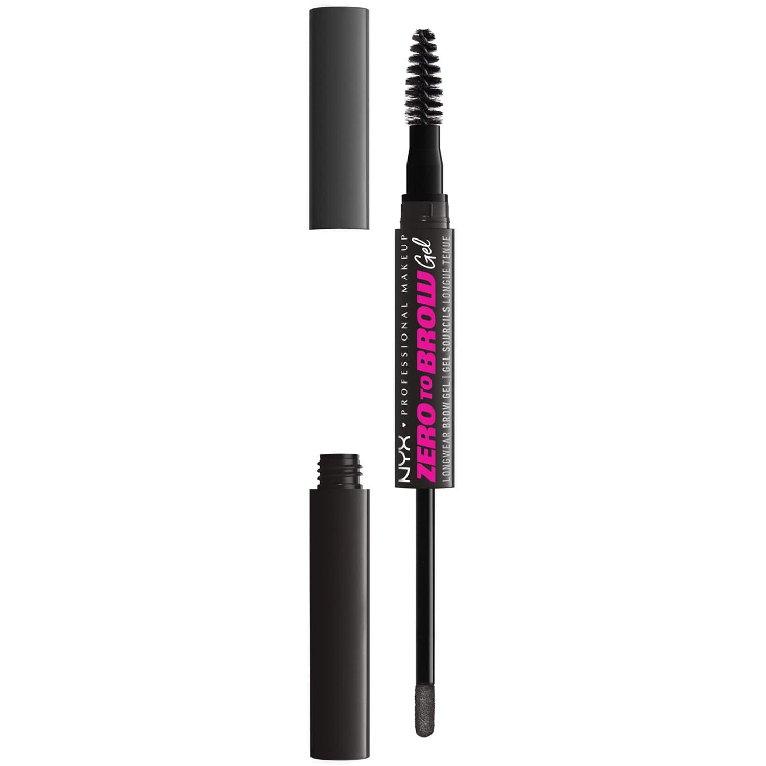 NYX Professional Makeup Zero To Brow Longwear Brow Gel Black 08 - 2 g