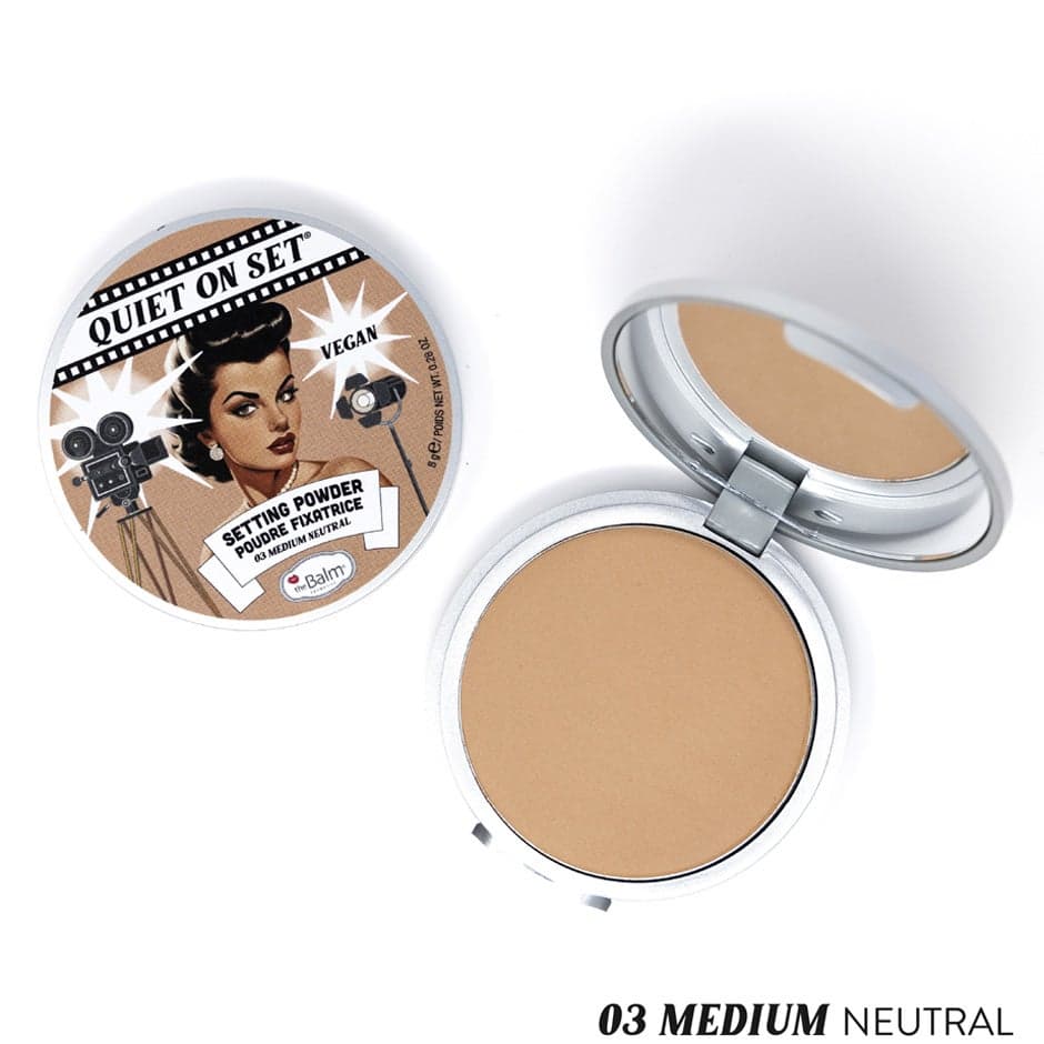 the Balm Quiet on the Set Setting Powder Medium Neutral 03 - 8 g