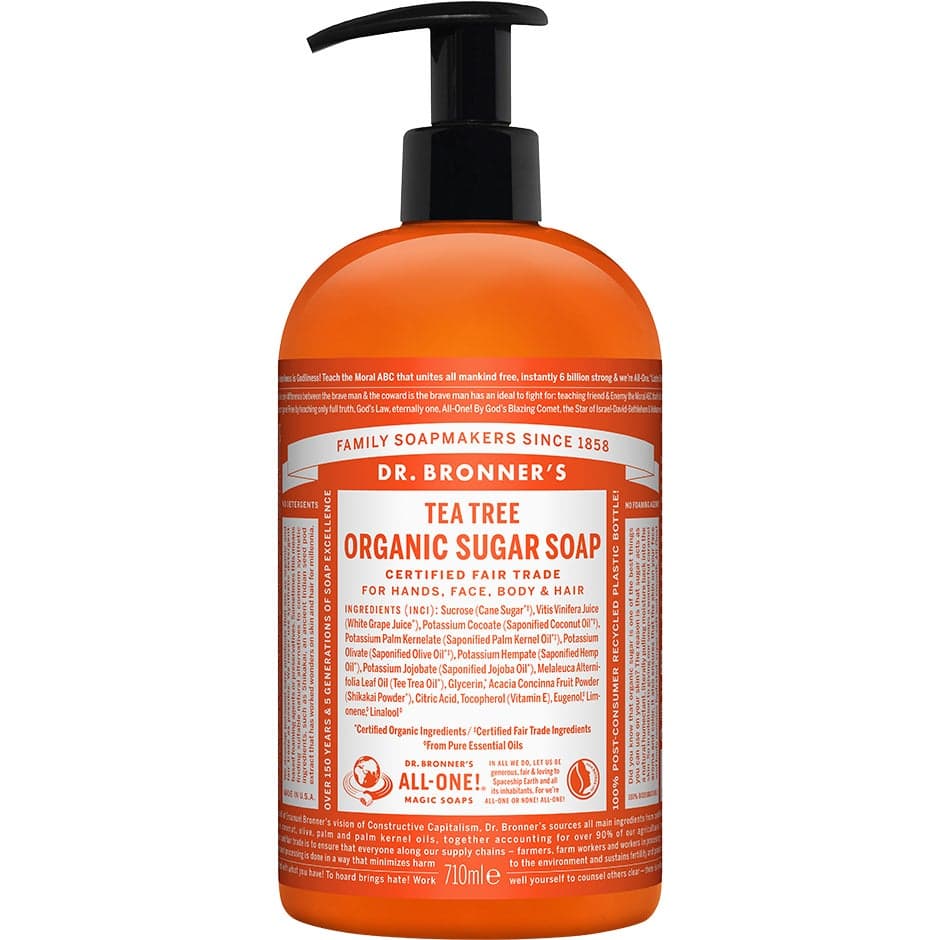 Dr. Bronner"'s Organic Hand & Body Shikakai Soap Tea Tree 710 ml
