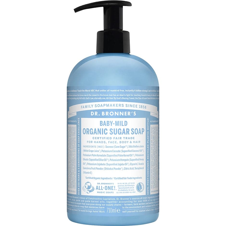 Dr. Bronner"'s Organic Sugar Soap Baby-Mild - 710 ml