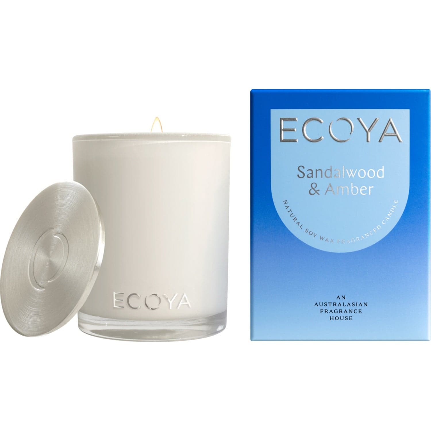 Ecoya Madison Jar Candle Sandalwood & Amber - 400 g