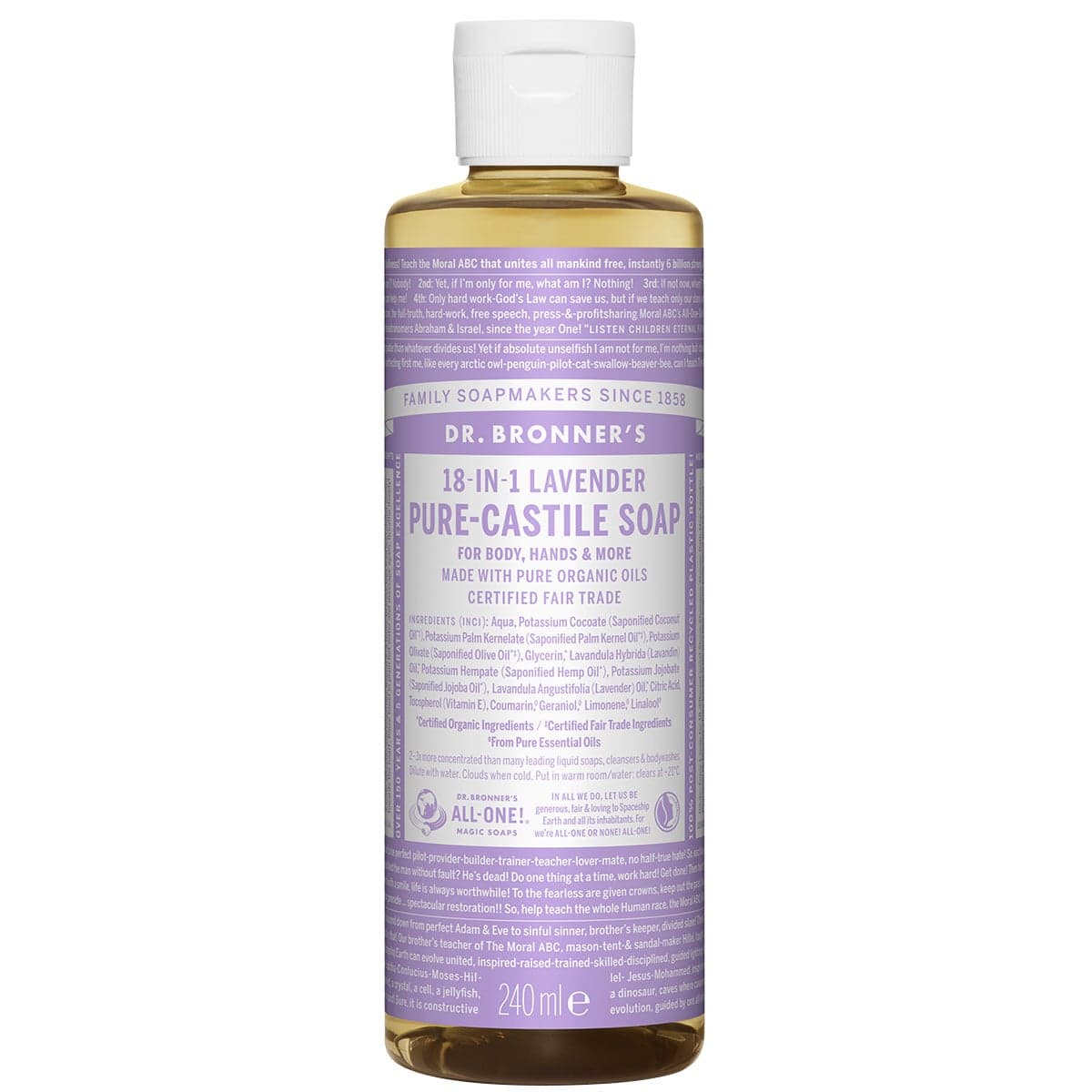 Dr. Bronner"'s Magic Soaps Lavender 240 ml