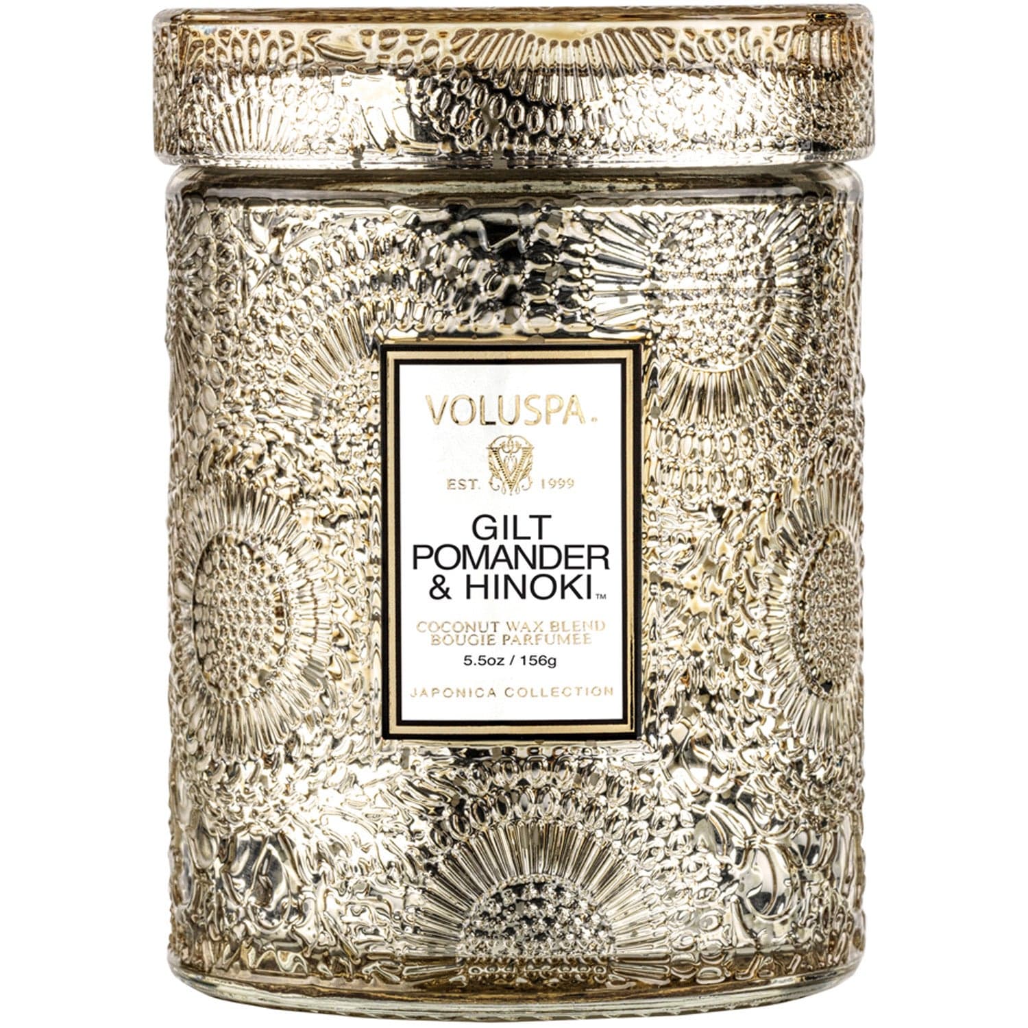 Voluspa Small Jar Candle Gilt Pomander & Hinoki - 156 g