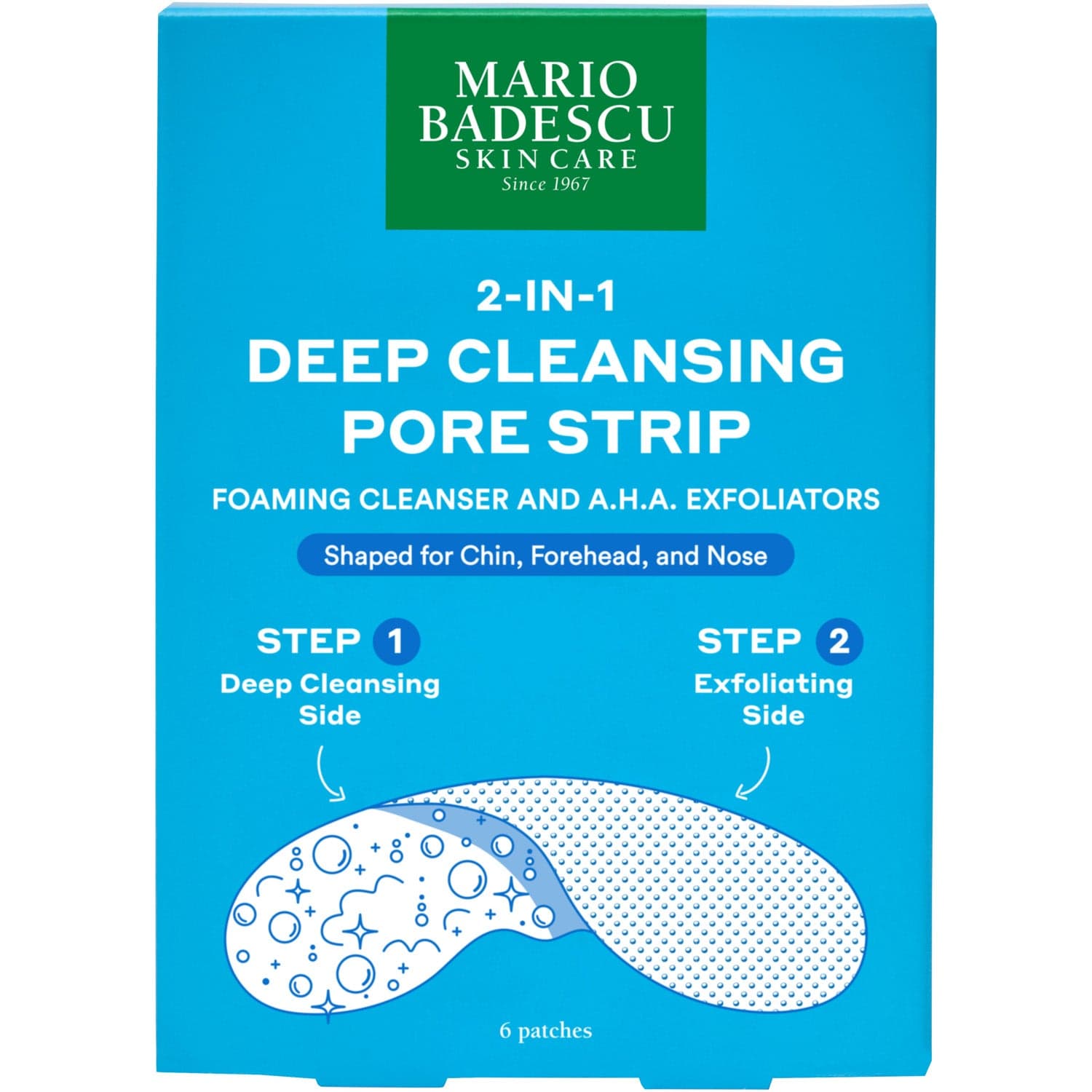 Mario Badescu 2-In-1 Deep Cleansing Pore Strip 6 pcs
