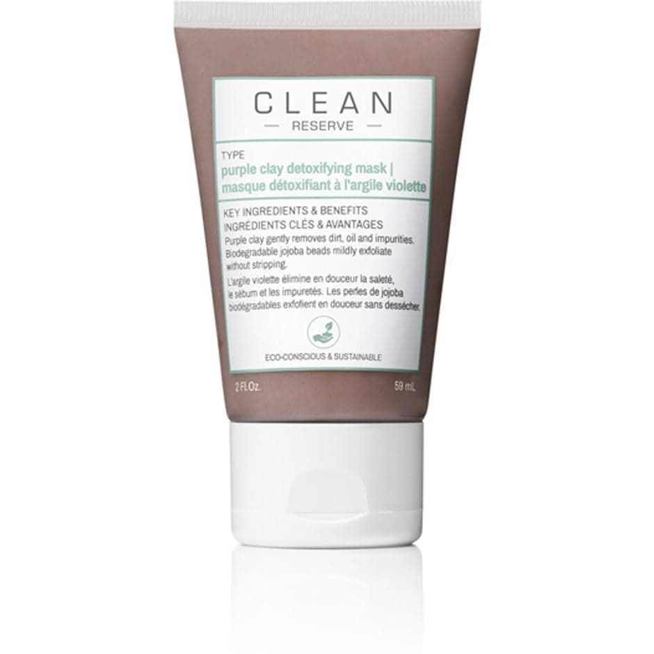 Clean Purple Clay Detoxifying Face Mask 59 ml