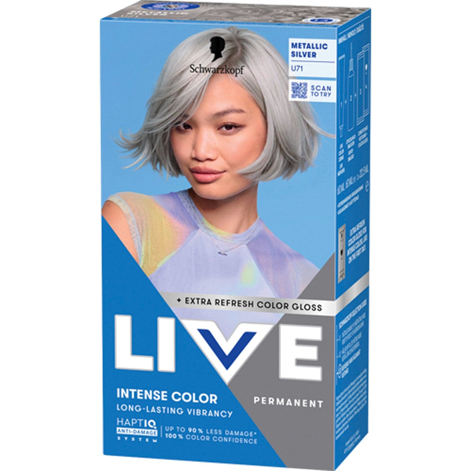 Schwarzkopf Live Intense Color U71 Silver Chrome - 142 ml