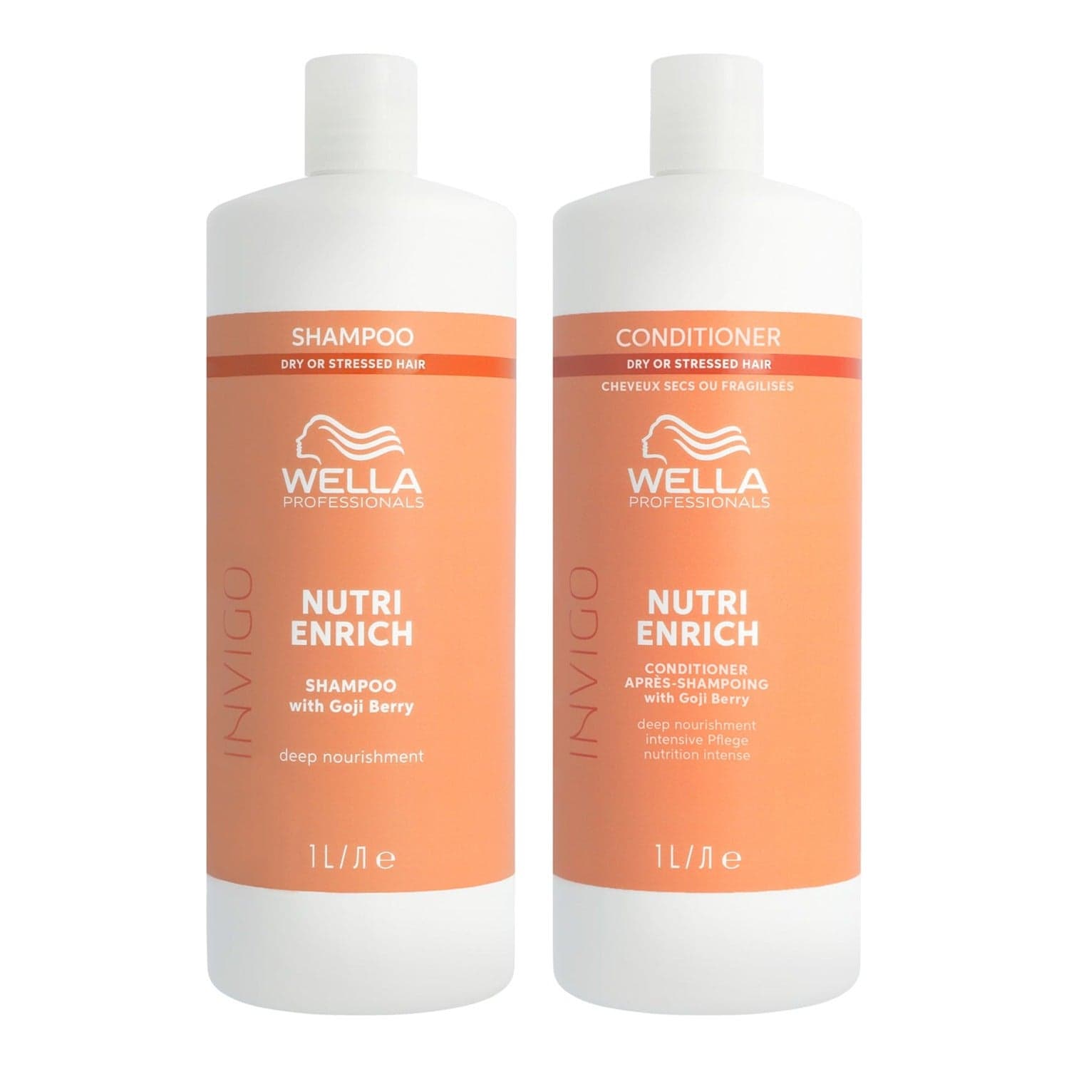 Wella Professionals INVIGO Nutri-Enrich Set Shampoo 1000 ml & Conditioner 1000 ml - 2000 ml