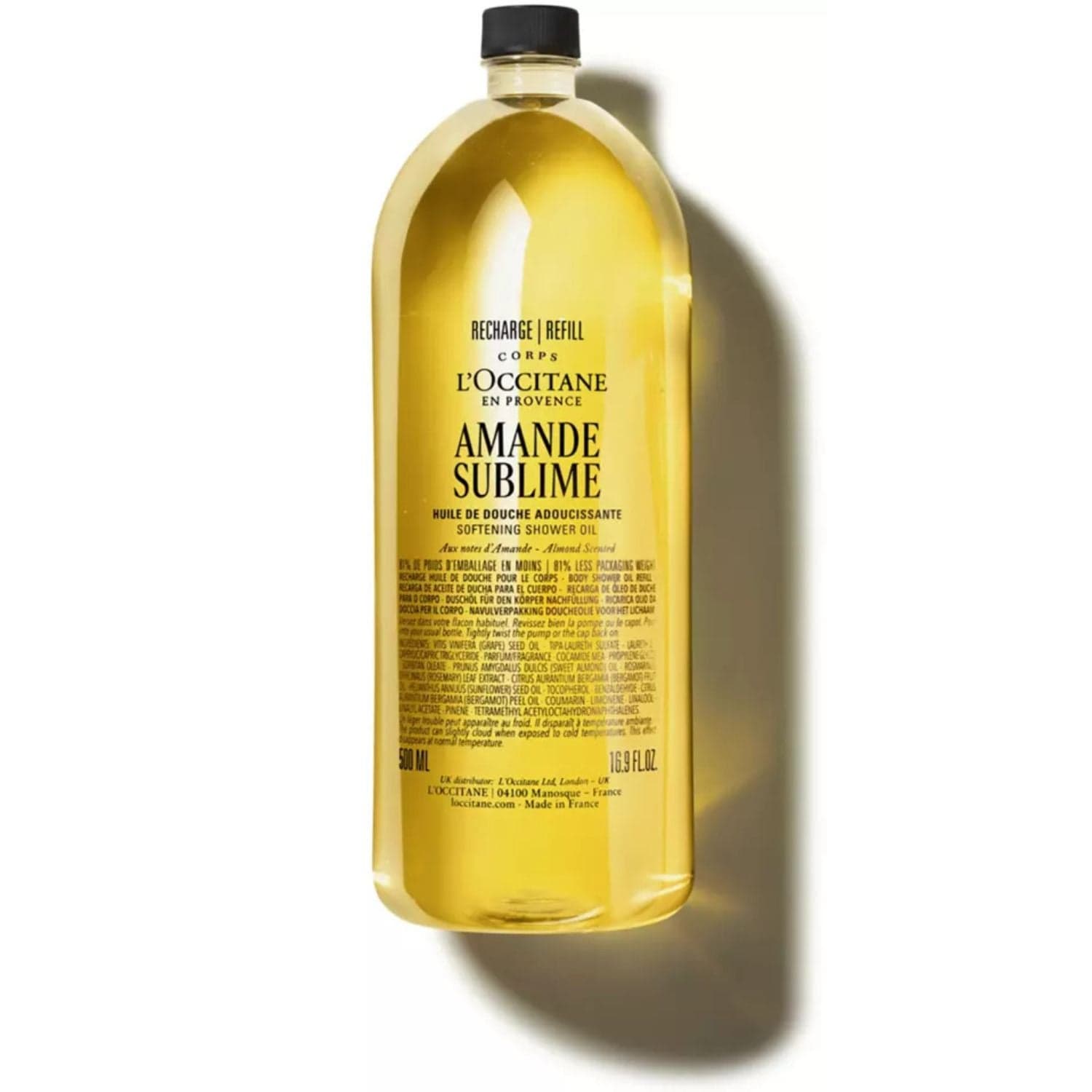 L"'Occitane en Provence Almond Shower Oil Refill - 500 ml