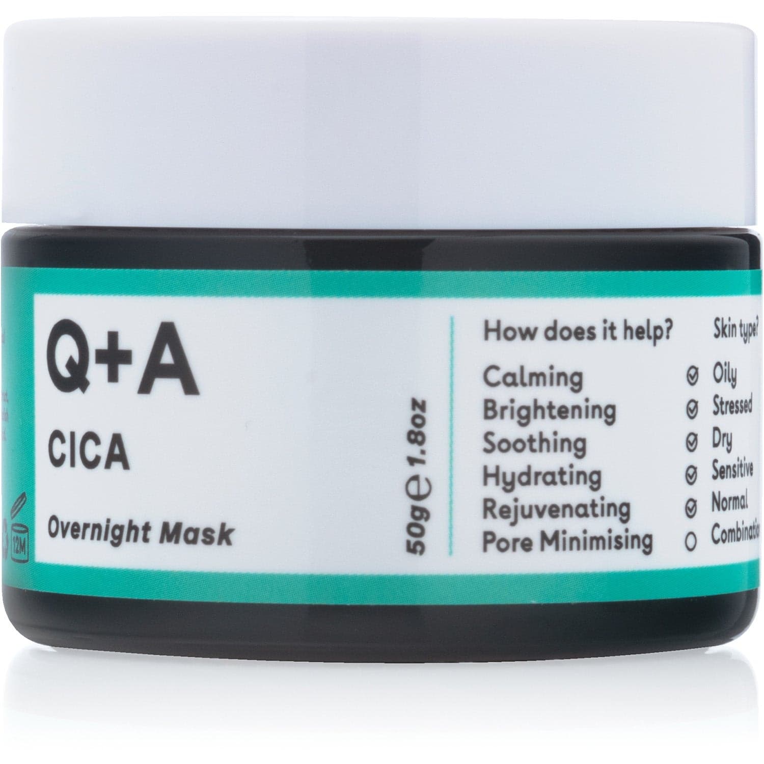 Q+A Cica Overnight Face Mask 50g