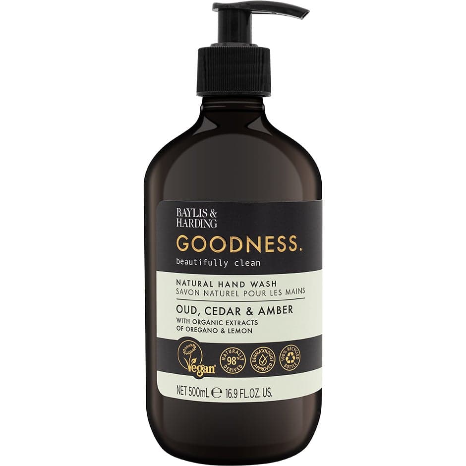 Baylis & Harding Goodness Hand Wash Oud, Cedar & Amber - 500 ml