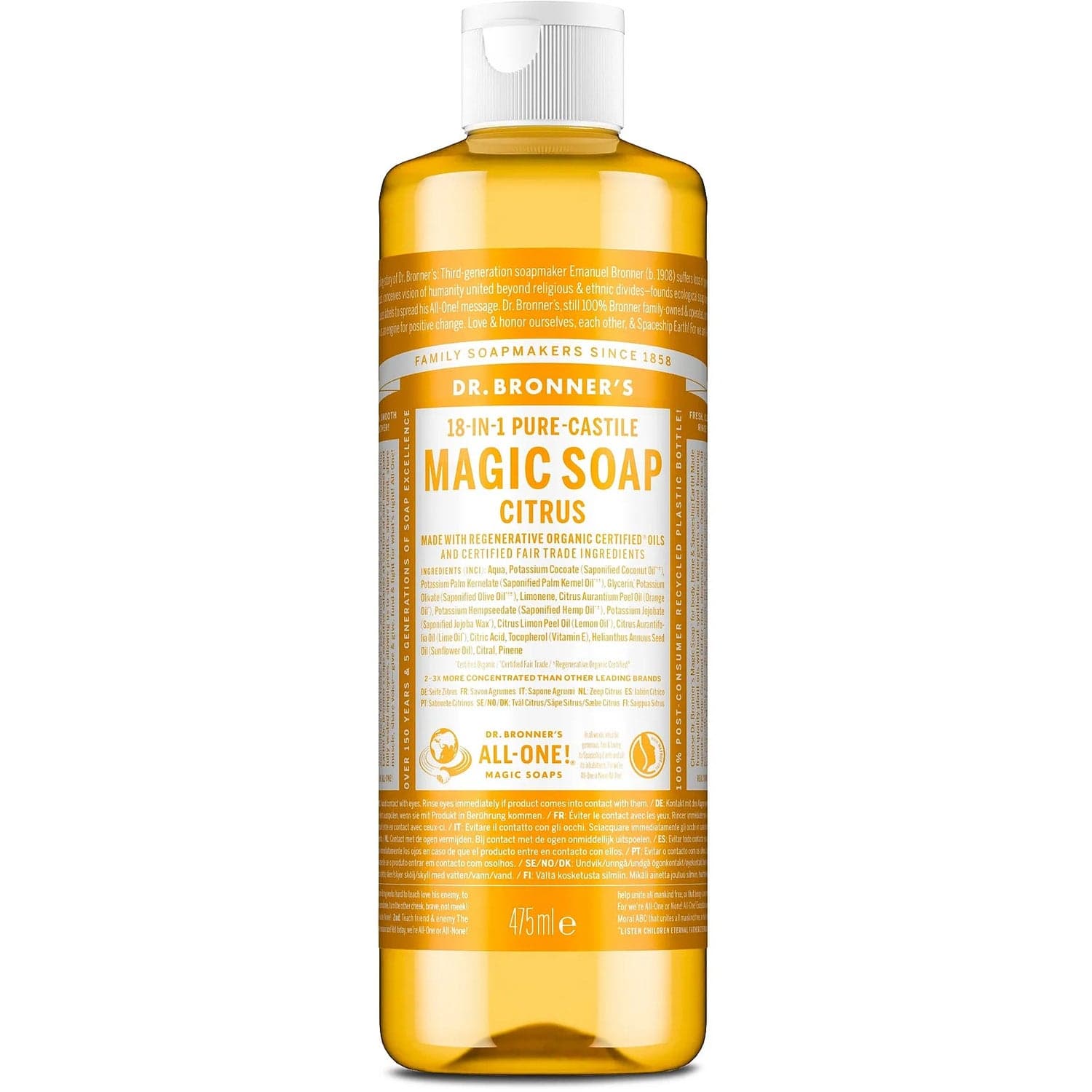 Dr. Bronner"'s Magic Soaps Citrus 475 ml