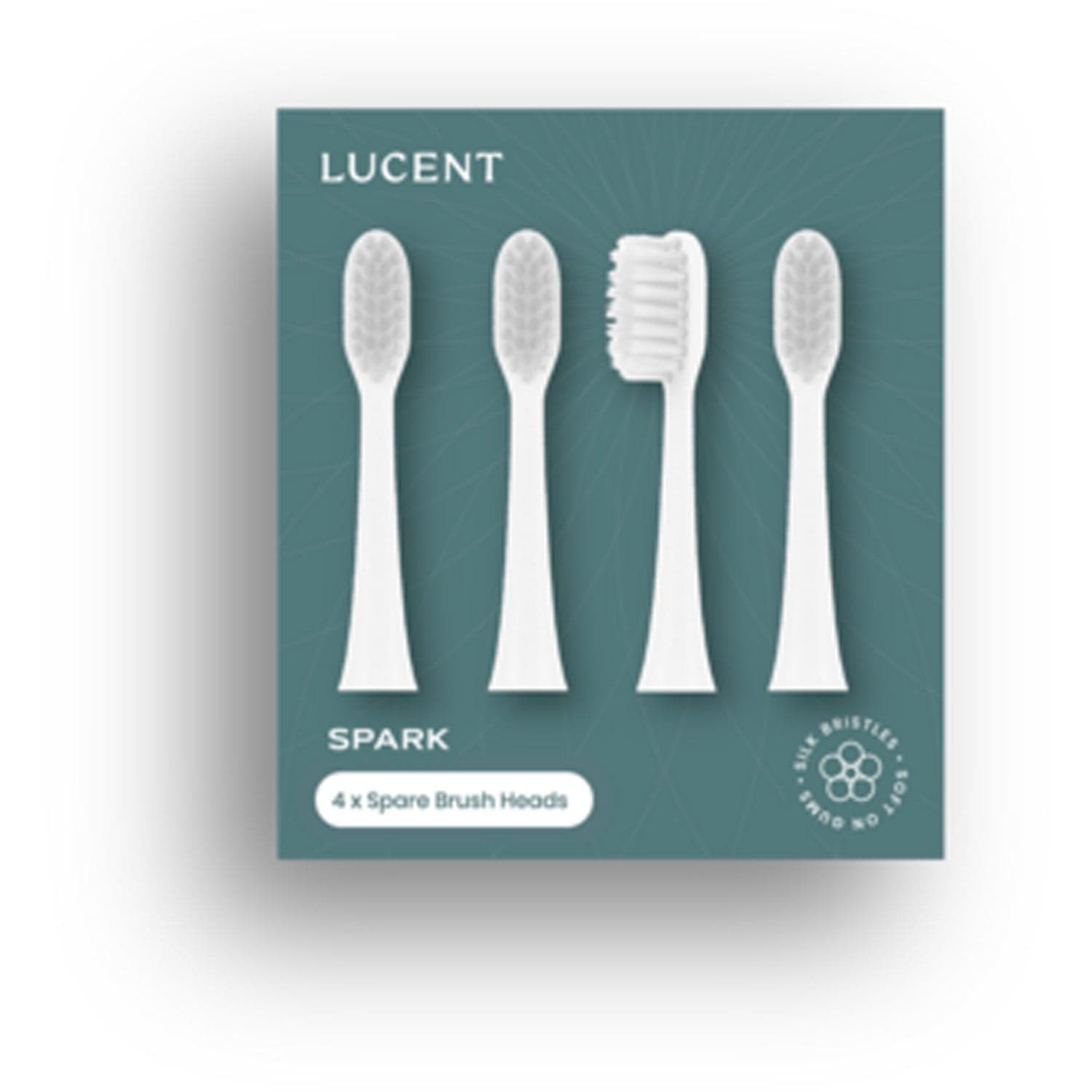 Be Lucent Spark Toothbrush Head White - 4 pcs