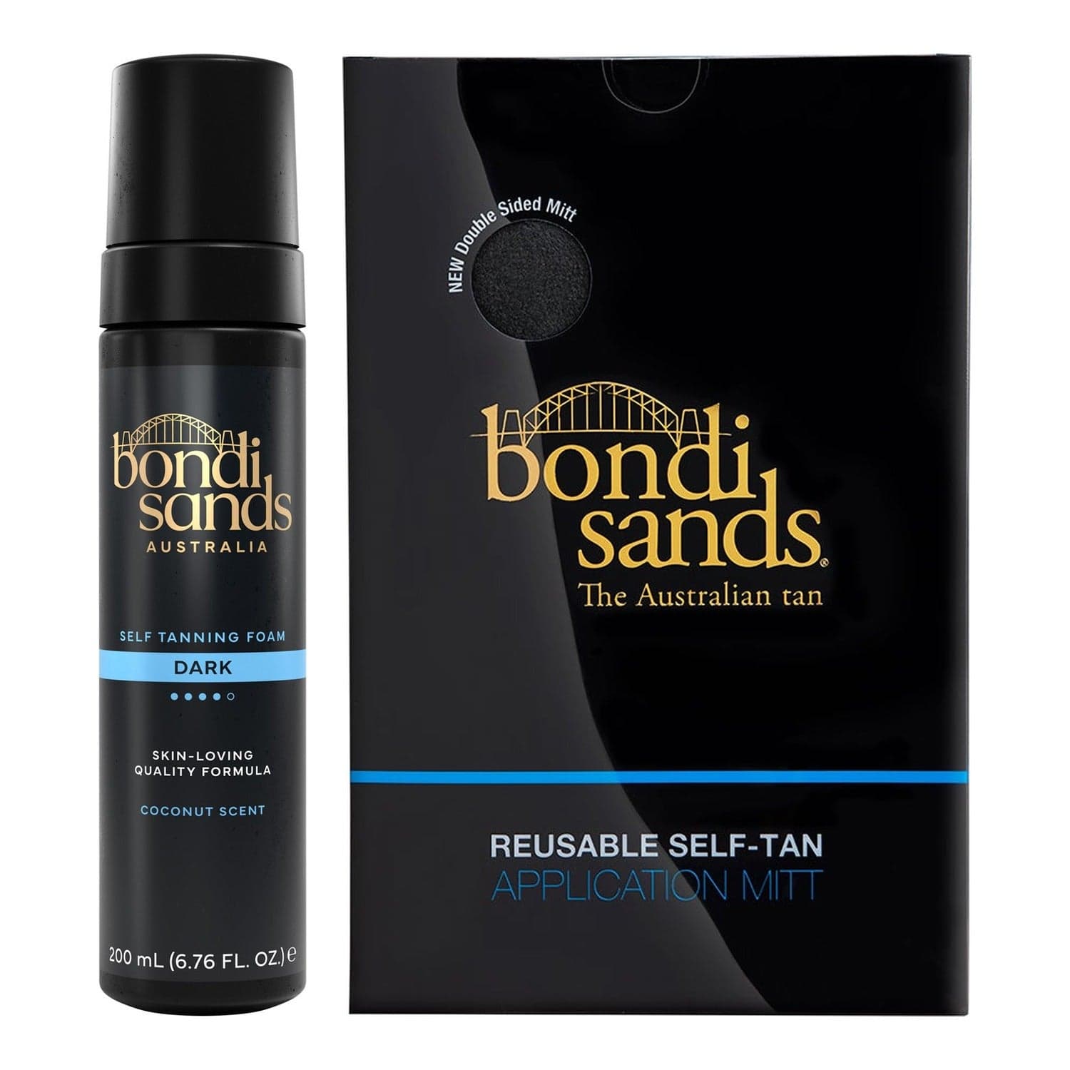 Bondi Sands Self Tanning Foam + Mitt Dark 200 ml + Application Mitt