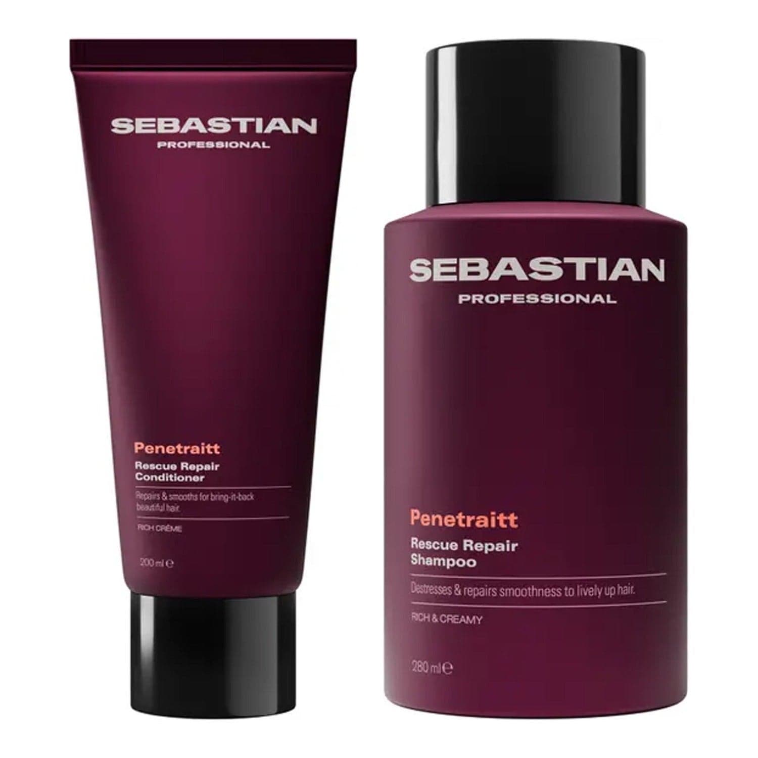 Sebastian Professional Rescue & Repair Hair Duo Shampoo 250 ml & Conditioner 250 ml - 500 ml