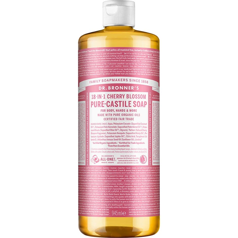 Dr. Bronner"'s Pure Castile Liquid Soap Cherry Blossom 945 ml