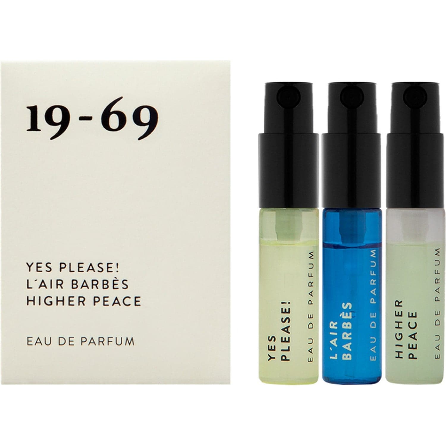 19-69 The Collection Two Eau De Parfum (3 References) Higher Peace, L"'Air Barbès, Yes Please! - 3 x 2,5 ml