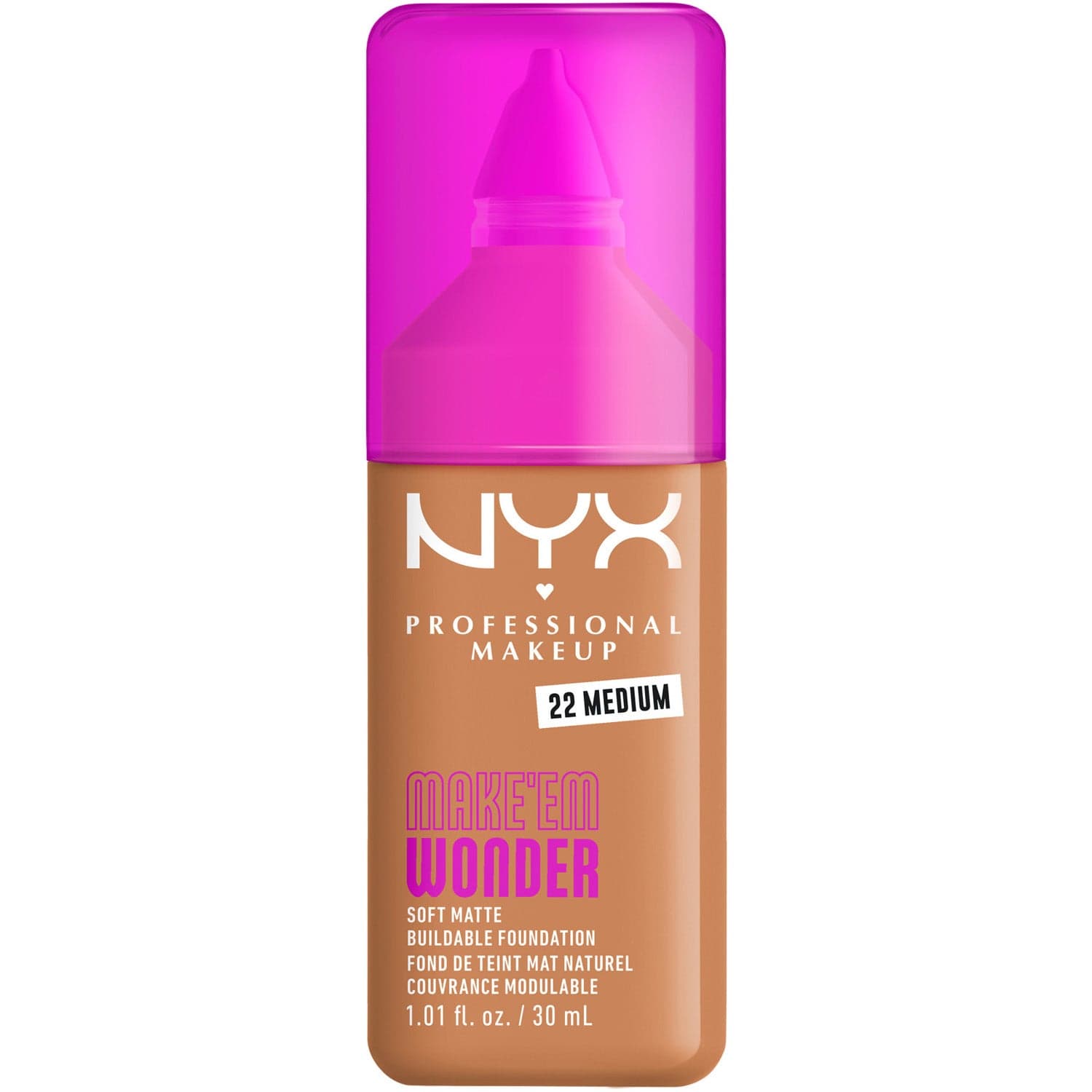 NYX Professional Makeup Make Em Wonder Foundation 22 Medium - 30 ml