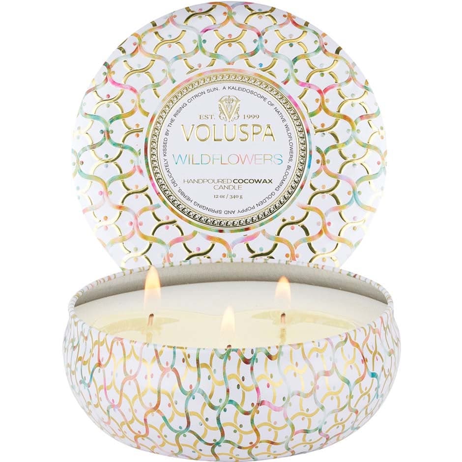Voluspa 3-Wick Tin Candle Wildflowers - 340 g