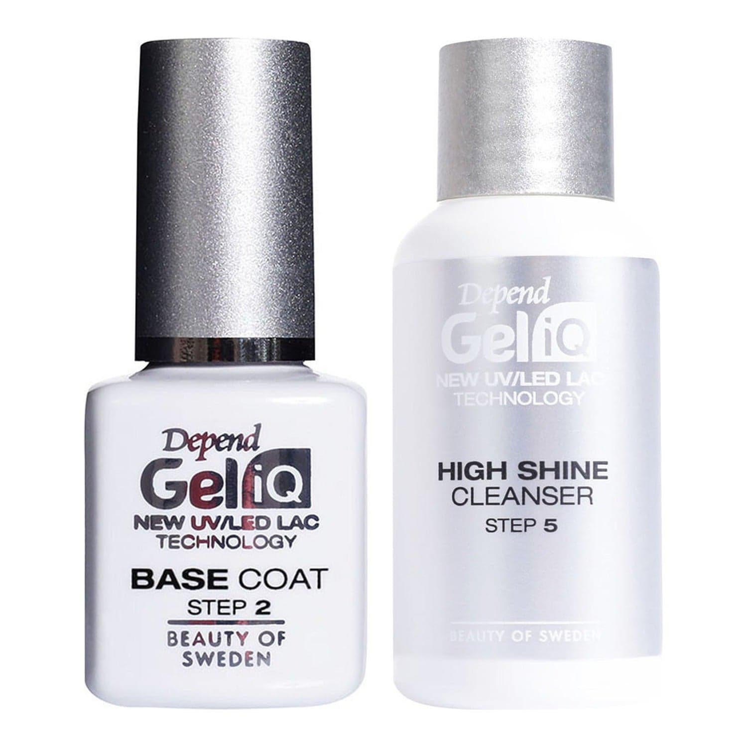 Depend Gel IQ Base Coat & High Shine Cleanser Step 2 & Step 5
