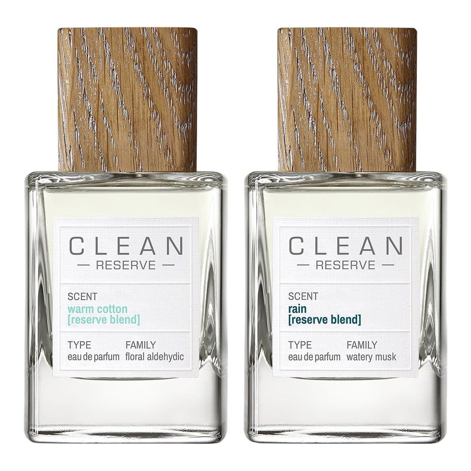Clean Warm Cotton & Rain Reserve Blend 2x EdP 50 ml - 100 ml