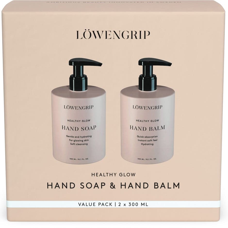 Löwengrip Healthy Glow - Hand Soap & Hand Balm kit 2x300 ml - 600 ml