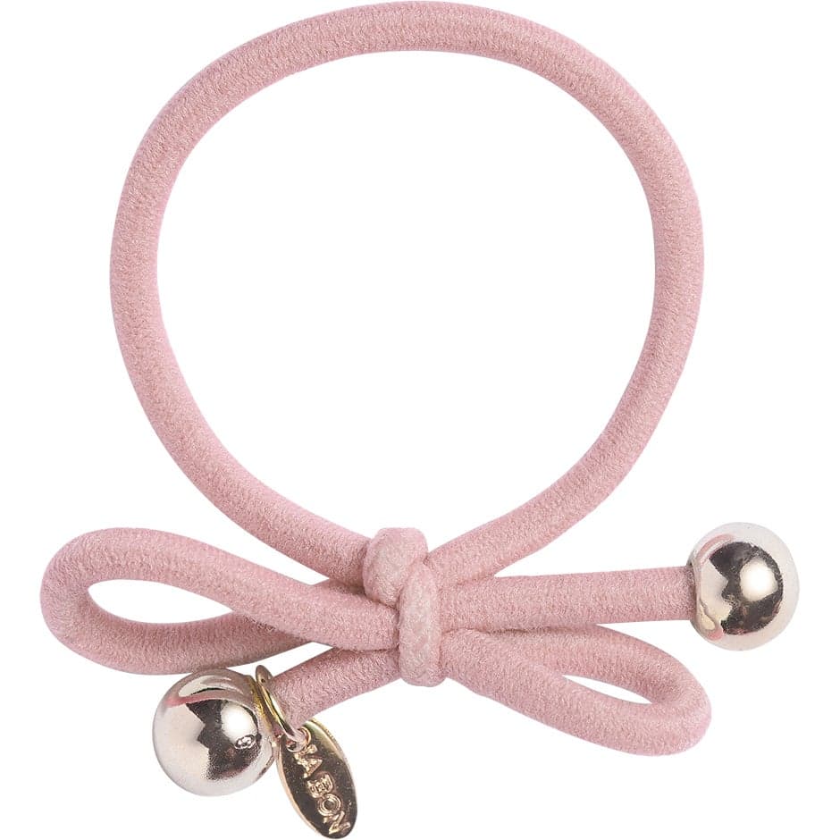 IA BON Hair Tie Gold Bead Powder Pink - 1 pcs