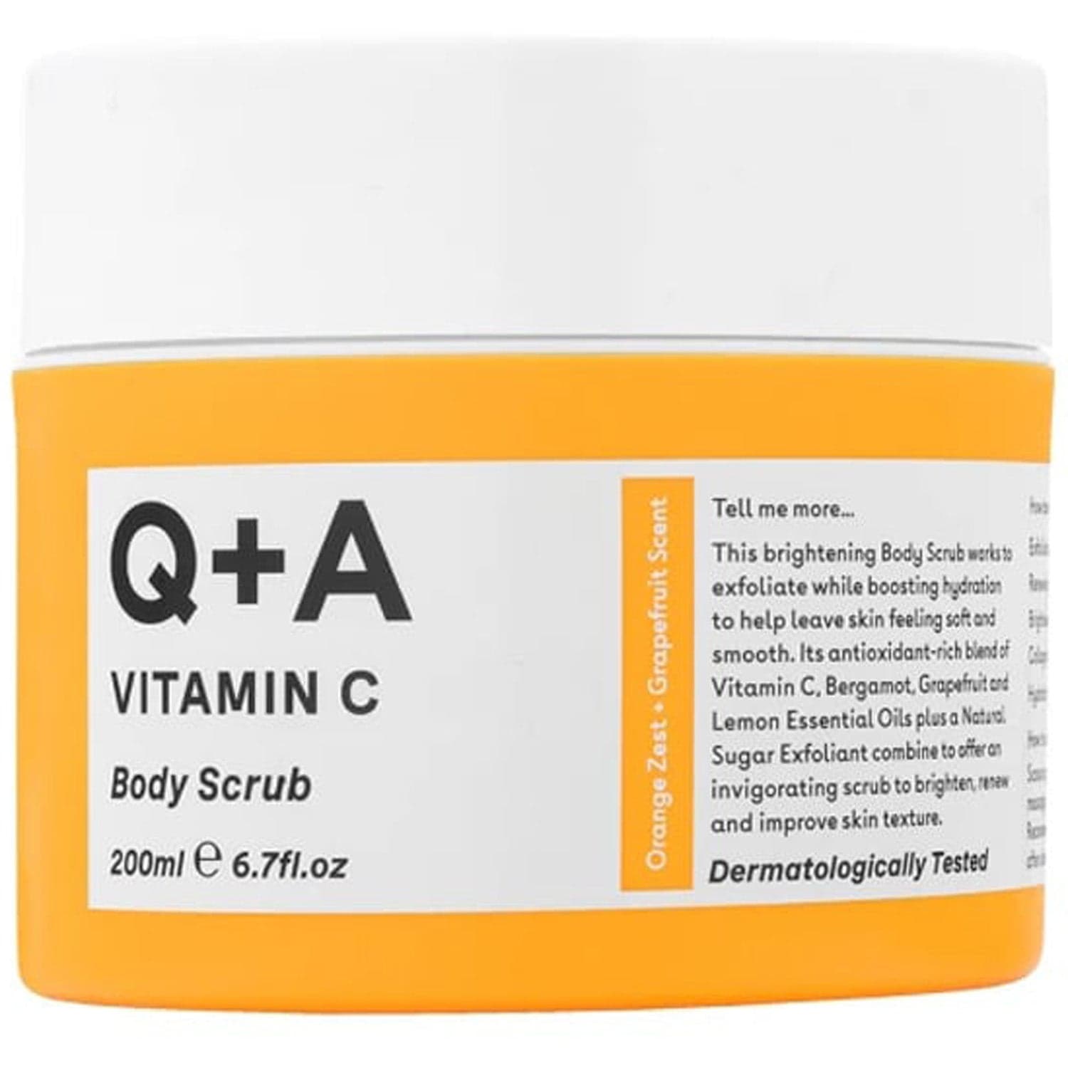 Q+A Vitamin C Body Scrub 200 ml