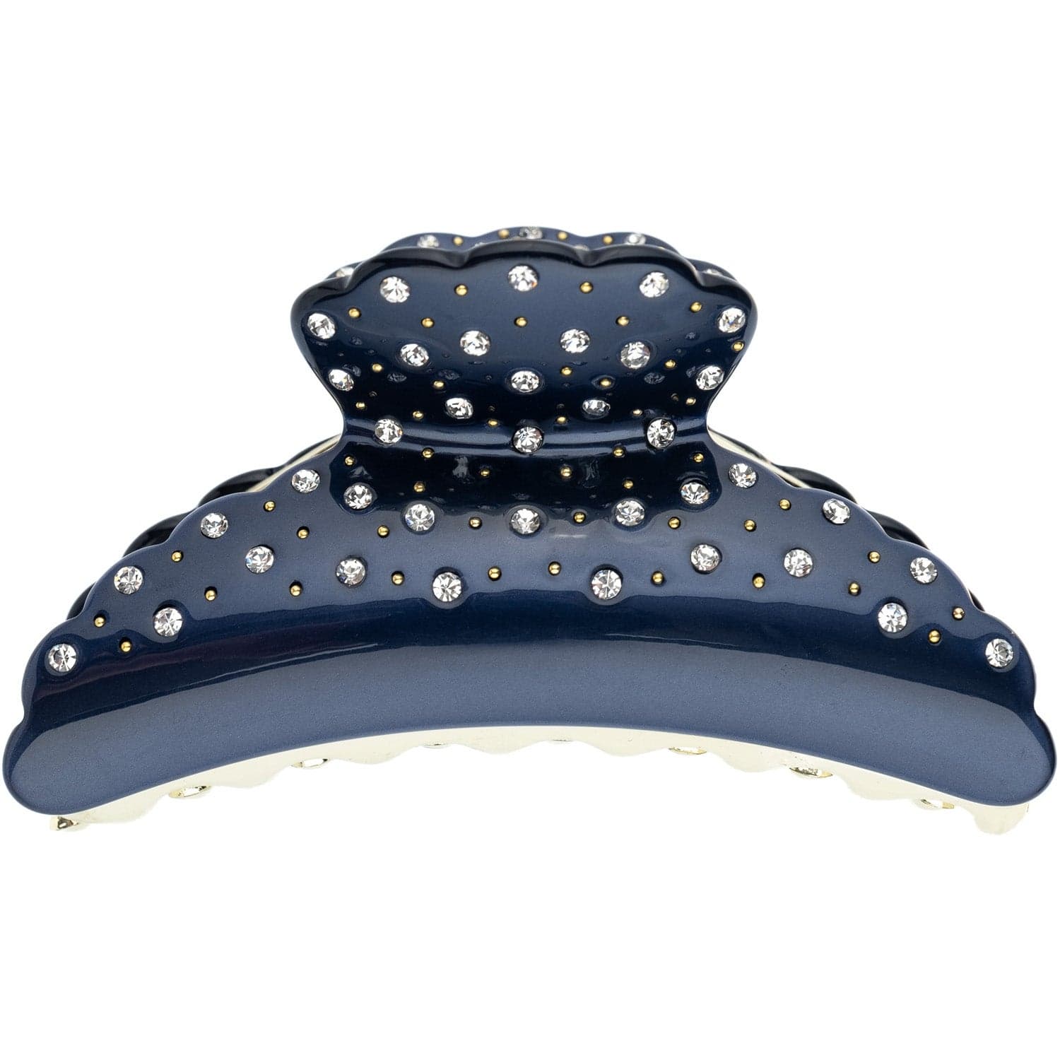 DARK Crystal Hair Claw X Large Navy Blue