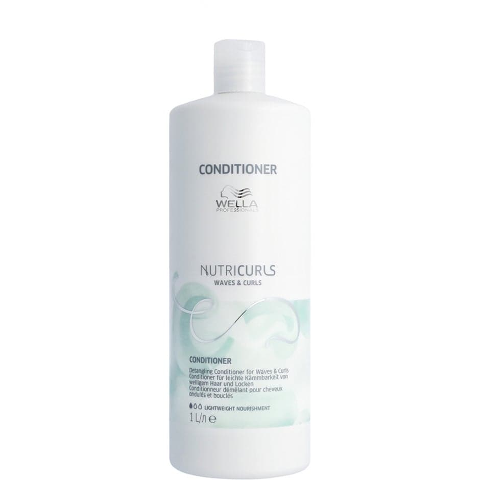 Wella Professionals NUTRICURLS Detangling Conditioner for Waves & Curls - 1000 ml