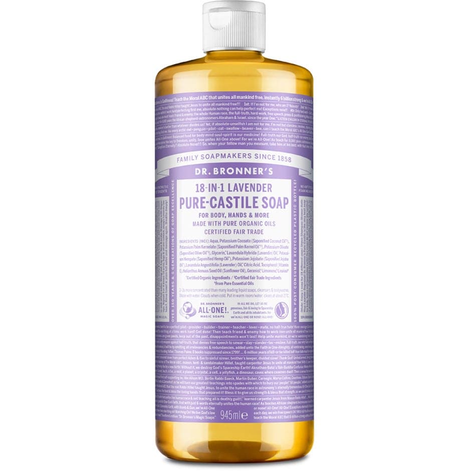 Dr. Bronner"'s Pure Castile Liquid Soap Lavender 945 ml