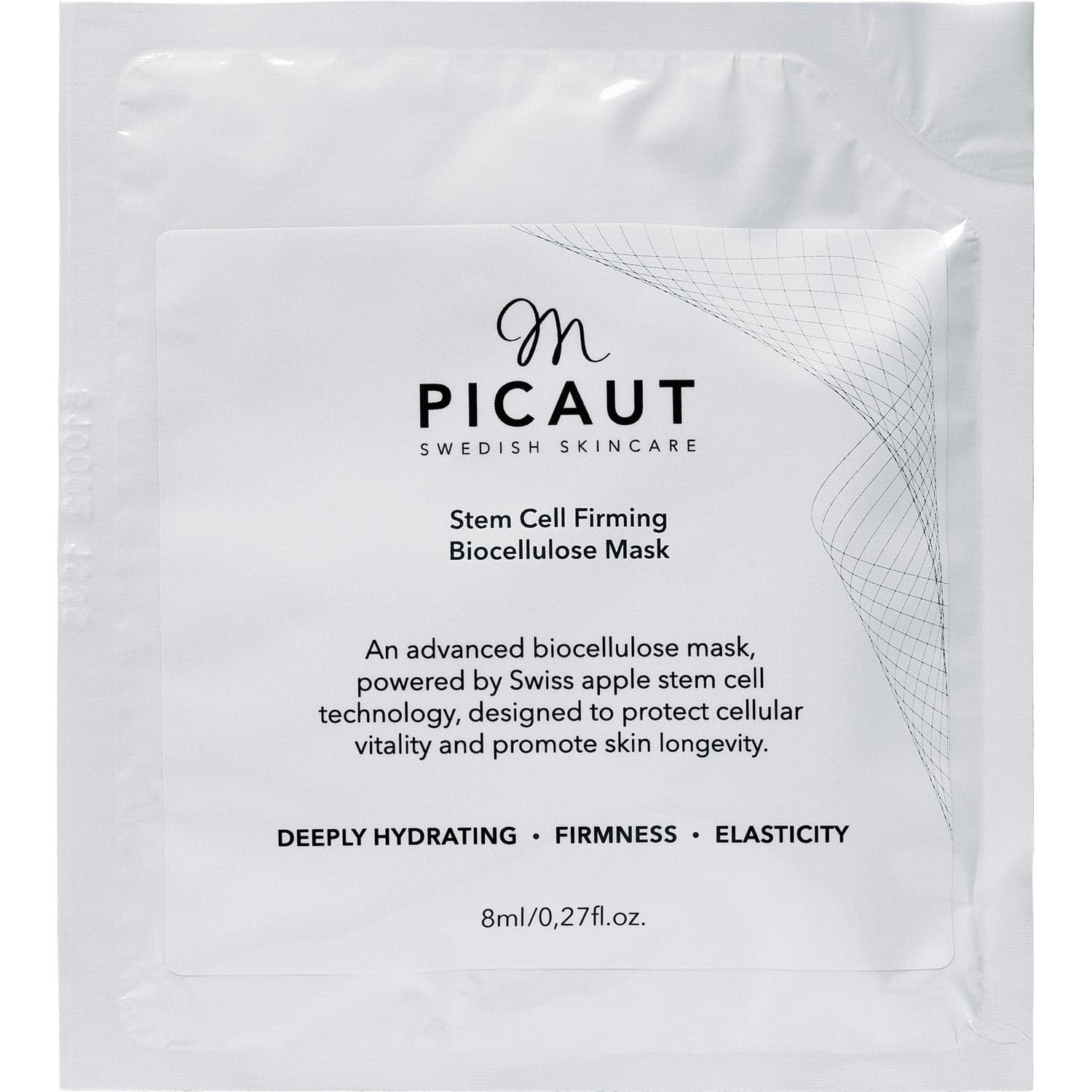 M Picaut Swedish Skincare Stem Cell Firming Biocellulose Mask 8 ml