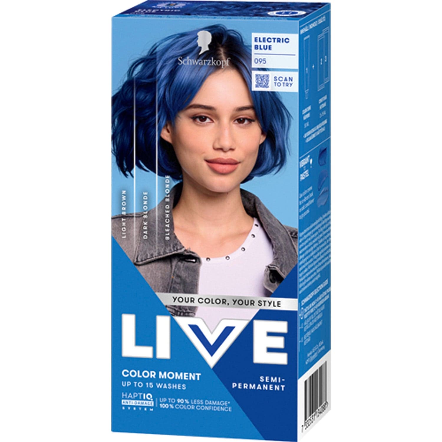 Schwarzkopf Live Color Moment 95 Electric Blue Semi-permanent - 1 pcs
