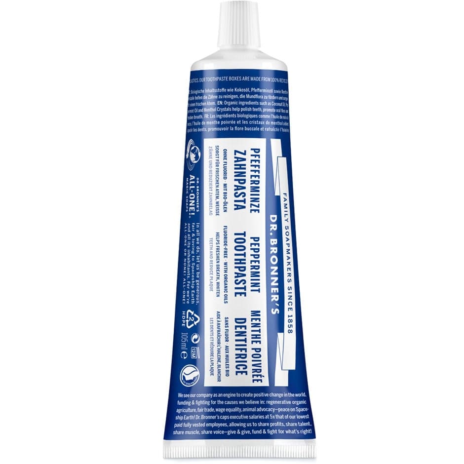 Dr. Bronner"'s Toothpaste Peppermint - 140 g