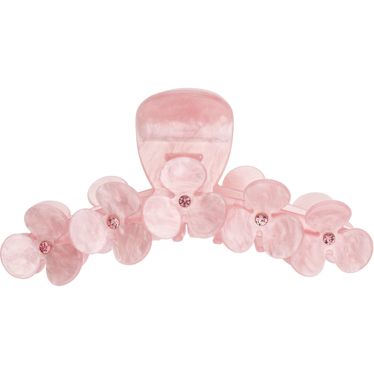 Dark Flower Hair Claw X Large Pale Rose W/Pale Rose - 1 pcs