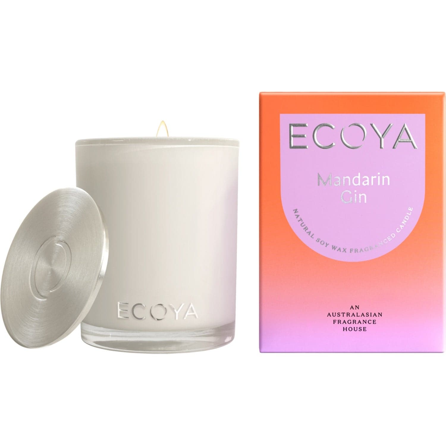 Ecoya Reed Diffuser Scented Candle Mandarin Gin - 400 g
